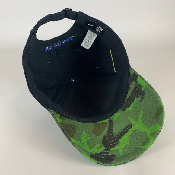 Air Force Falcons NCAA Black Green Camo Nike Heritage86 Strapback Hat - Picture 5 of 6